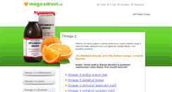Desktop Screenshot of mega-zdravi.cz